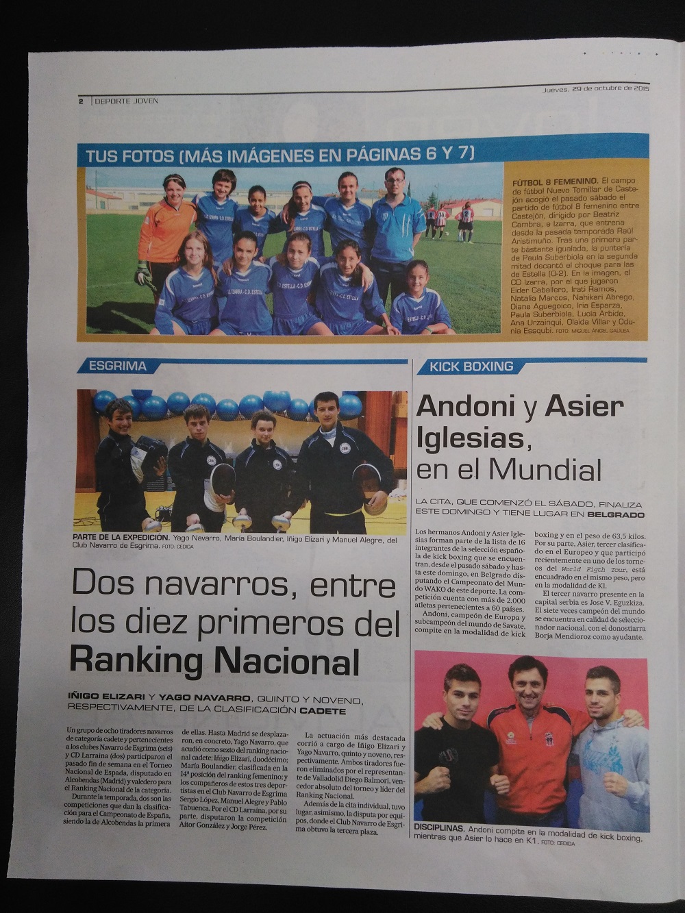 La prensa se hace eco de la presencia de los &quot;Iglesias&quot; en el Mundial